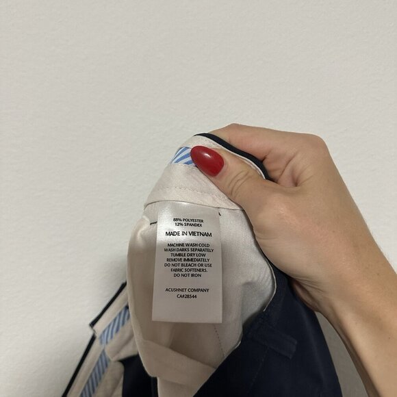 FOOTJOY Navy Blue 5 Pocket Performance Golf Pants Athletic Fit Mens Size 36x32 - Picture 8 of 9